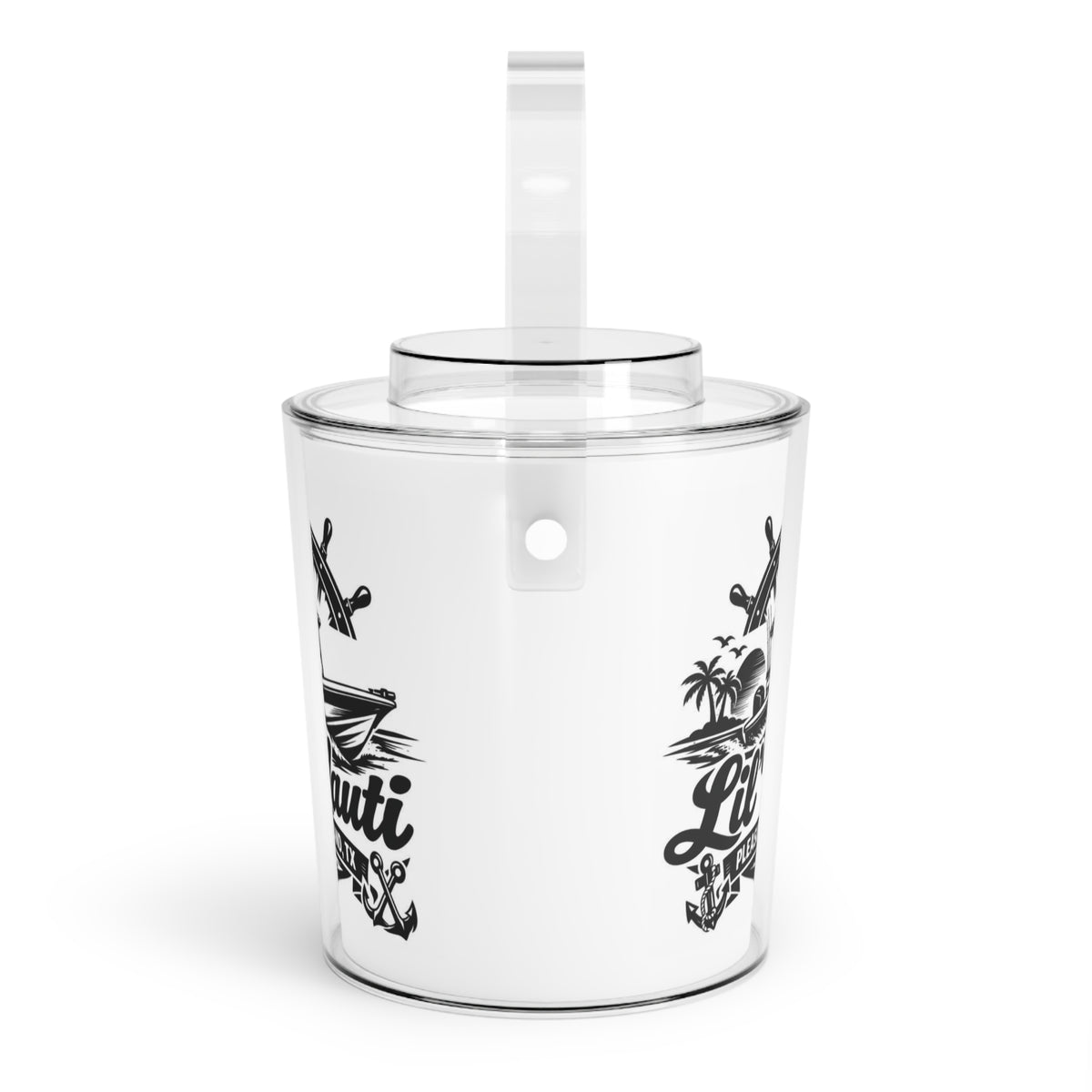 Ice Bucket with Tongs